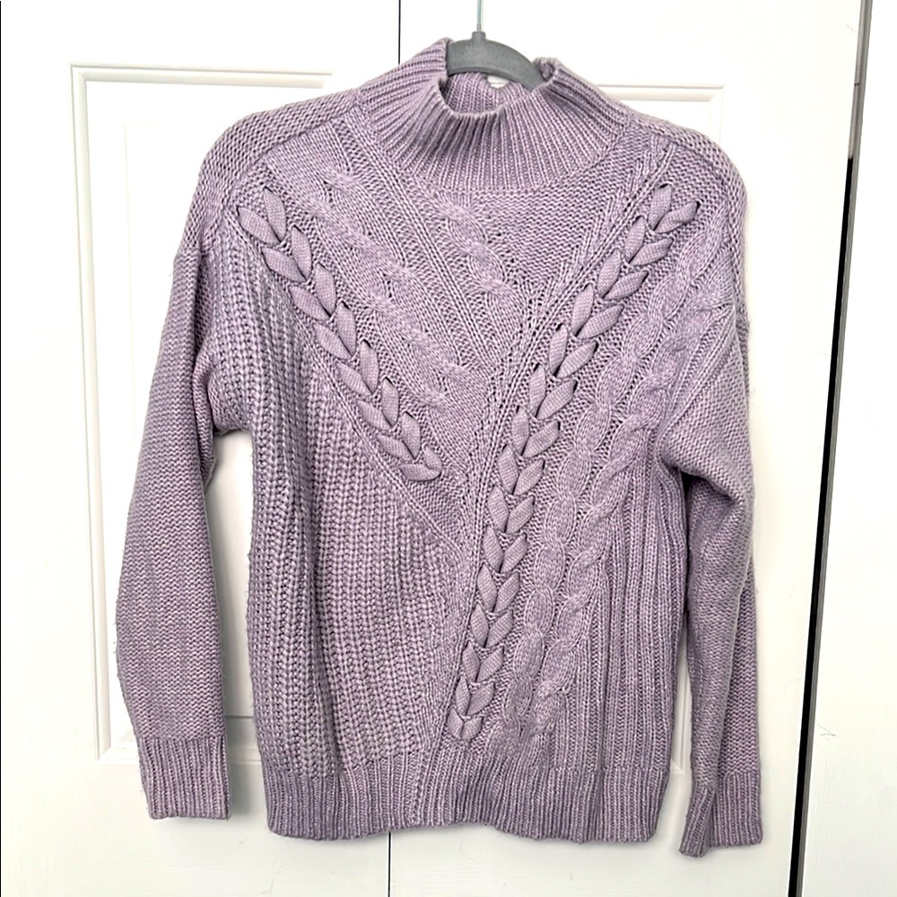 Simply Vera Vera Wang Purple Cowl Neck Sweater